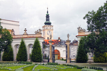 View of Mikulov Castle in the town of Mikulov in South Moravian Region of the Czech Republic. Popular touristic destination.