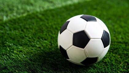 Fototapeta premium soccer ball on grass