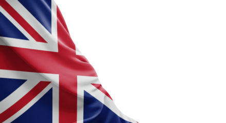 united kingdom flag on transparent, png