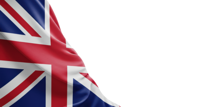united kingdom flag on transparent, png