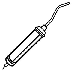 Minimalist Soldering Iron Line Illustration