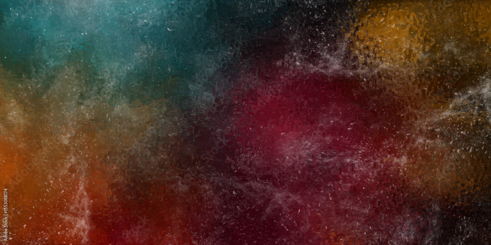 Poster abstract colorful black textured smoke. grunge dark painted background. abstract fire flame grunge t
