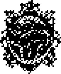 Dark Aesthetic Dithering Graphic Elements