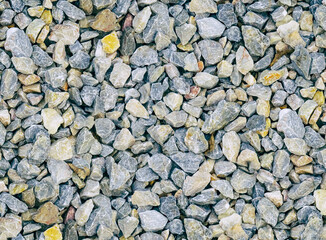stone background solid, texture gravel closeup top view