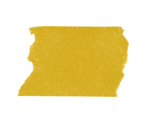 mustard yellow sticker paper tape washi tape high quality isolated	