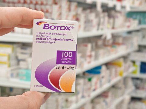 Prague,Czech Republic&ndash;June 6 2025:Botox cosmetic and therapeutic injection product by ABBVIE containing botulinum toxin, used in aesthetic medicine and neurology.
