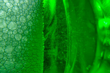 close up of dishwashing liquid foam