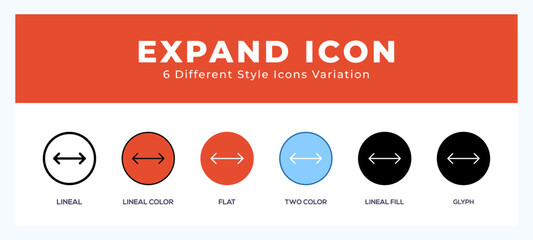 Expand icon vector illustration. trendy styles