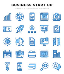 Business Start Up icon pack for your website. mobile. presentation. and logo design.