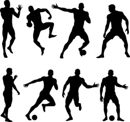 Fototapeta premium American football, football, players, NFL, trophy vector bundle