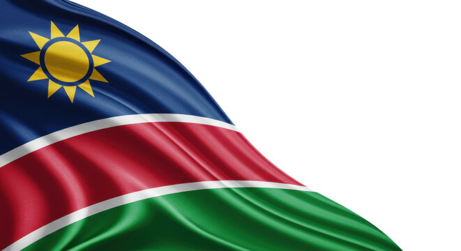 the national flag of Namibia isolated on transparent, png