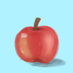 red apple
