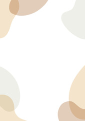 ブラウン系流体シェイプのフレーム