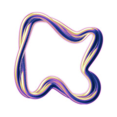 3d Abstract element with gradient