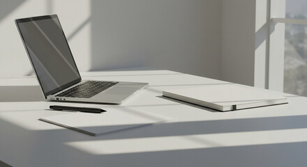 Clean desk with stylus & digital sketchpad — ultra-minimal 3D creative hub for design SaaS, agencies & editorial brands that converts through focus, innovation, and digital craftsmanship