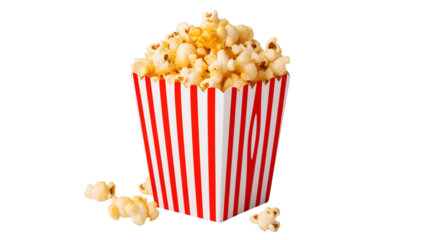 Buttery Popcorn in a Classic Red Striped Box