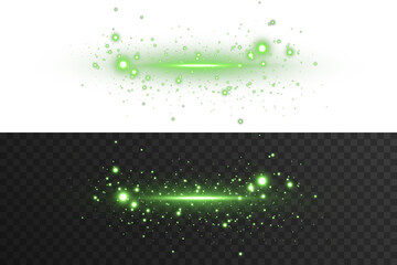 Green glowing line with horizontal beam, soft flare glow, and futuristic light shine. Perfect for...