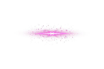 Futuristic glowing pink neon line with soft radiant beam on white background. Ideal for vaporwave aesthetics, digital interface overlays, techno visuals, or vibrant sci-fi compositions 