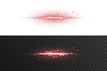 Transparent red glowing line with intense beam and LED-style shine. Ideal for motion backgrounds, futuristic presentations, digital signage effects, cyberpunk interface elements, or high-tech abstract