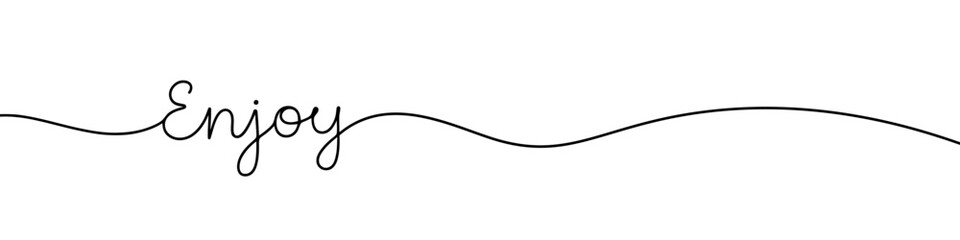 Smile phrase inscription continuous one line drawing with word. Minimalistic drawing of phrase illustration.