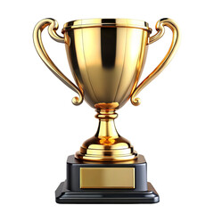 3D award cup PNG, transparent background