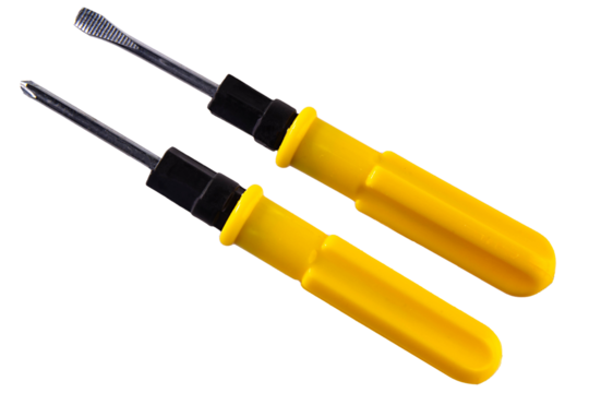 set of screwdriver isolated transparent or white background. png image