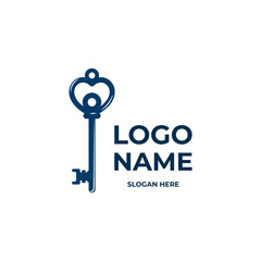key logo design template vector art