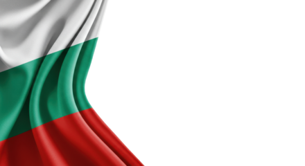 Bulgarian flag draped over transparent, png, 
