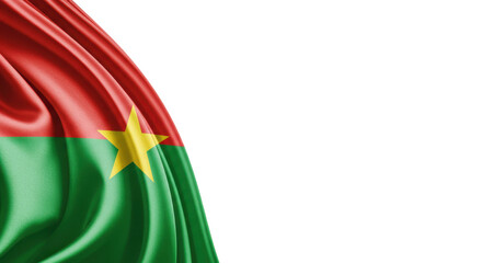 national flag of burkina faso isolated on transparent background, png