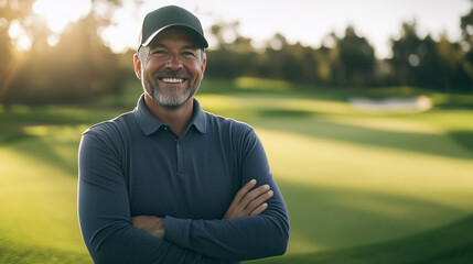 portrait of a man in a golf club