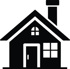 real estate house silhouette icon