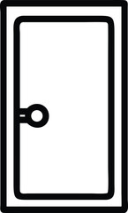 front door with doorknob icon