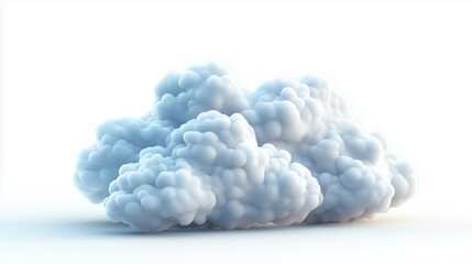 cloud on the white background