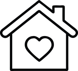 house icon with heart