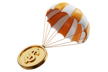 Gold Coin Parachute Landing