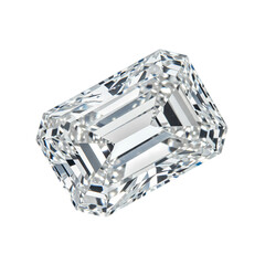 Fototapeta premium Emerald Cut Diamond: Gemstone Clarity and Brilliance