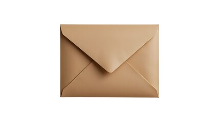 Envelope stationery mail brown paper invitation greeting card blank template mockup design 100 characters on transparent background