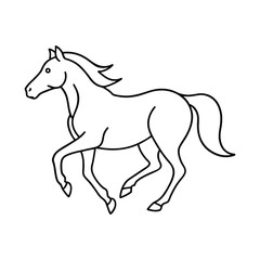 horse silhouette vector