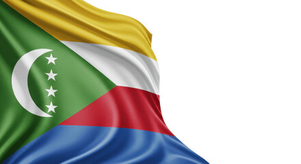 flag of the Comoros  isolated on transparent background, png