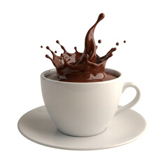 Coffee cup isolated on transparent background