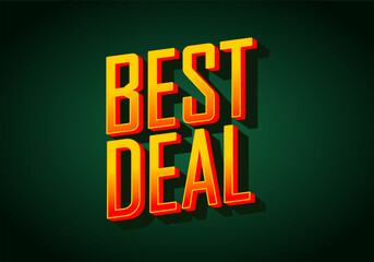 Best Deal Typography text Design