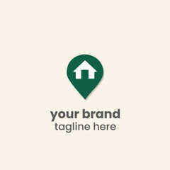 Home Location Pin Icon – Real Estate Map Marker for Property Search and Housing Locator Services