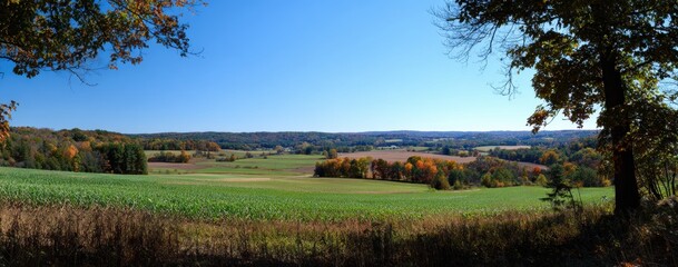 panorama of the autumn landscape