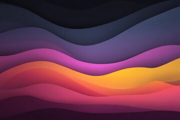 Abstract wave patterns in vibrant colors create a soothing background for digital designs