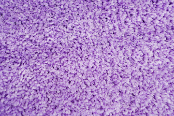 close-up. violet Interior pile carpet made of polypropylene.