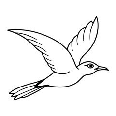 Obraz premium vector illustration of a bird