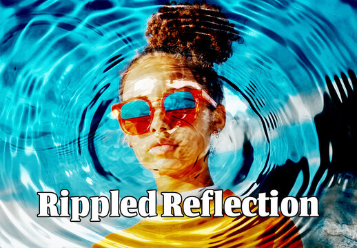 Rippled Reflection Photo Effect