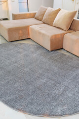  gray Interior pile carpet.