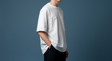 Oversized White T-Shirt Men's Summer Fashion Staple