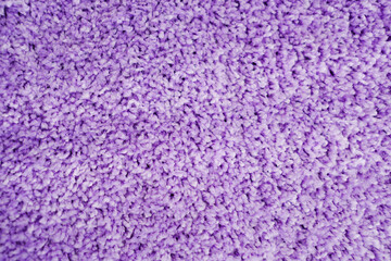 close-up. violet Interior pile carpet made of polypropylene.